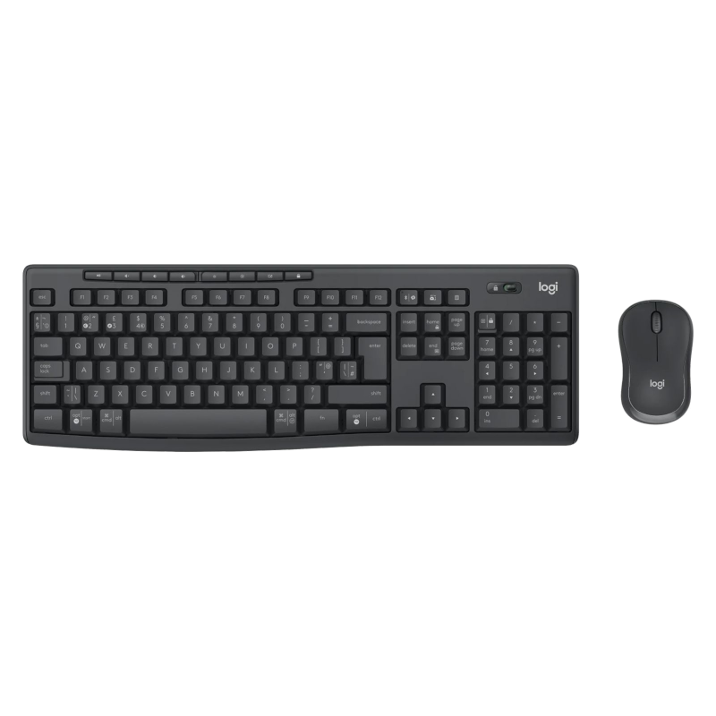 Клавіатури в комплекті з мишею Logitech MK370 for Business Wireless UA Black (920-012077)